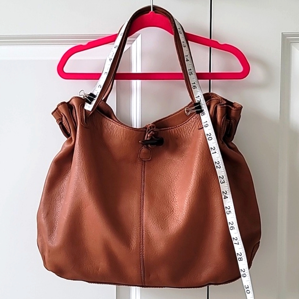 NWOT Old Navy Brown Leather Tote Bag - Picture 12 of 12